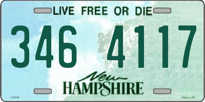 NH license plate 3464117
