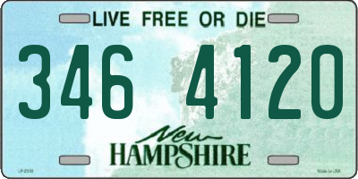 NH license plate 3464120