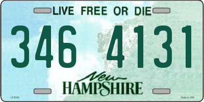 NH license plate 3464131