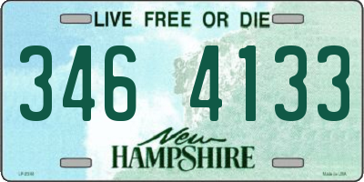 NH license plate 3464133