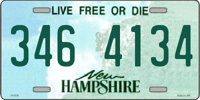 NH license plate 3464134