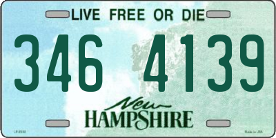 NH license plate 3464139