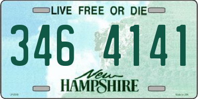 NH license plate 3464141