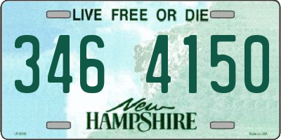 NH license plate 3464150