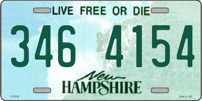 NH license plate 3464154