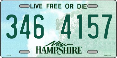 NH license plate 3464157