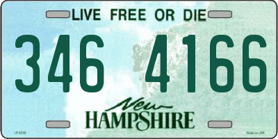 NH license plate 3464166