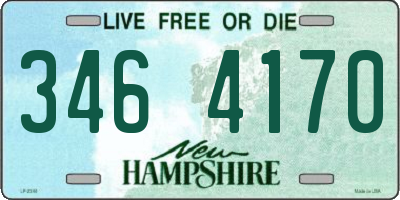 NH license plate 3464170