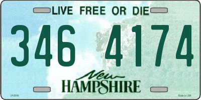 NH license plate 3464174