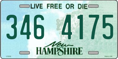 NH license plate 3464175