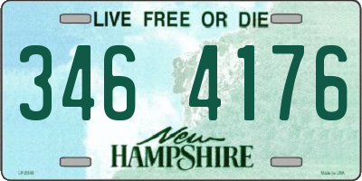 NH license plate 3464176