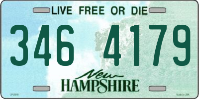 NH license plate 3464179