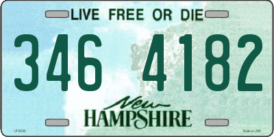 NH license plate 3464182