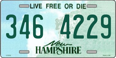 NH license plate 3464229