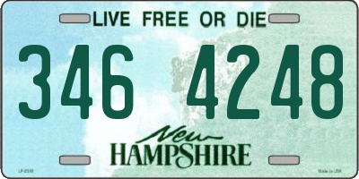 NH license plate 3464248