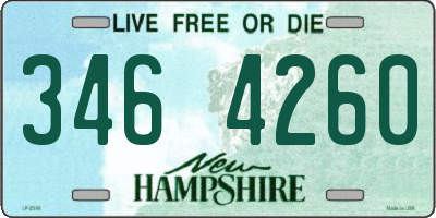 NH license plate 3464260