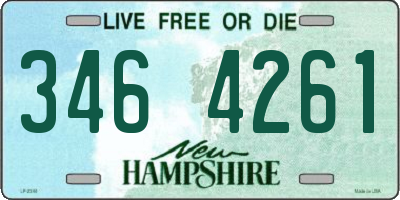 NH license plate 3464261