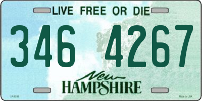 NH license plate 3464267