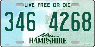NH license plate 3464268