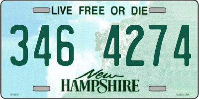 NH license plate 3464274
