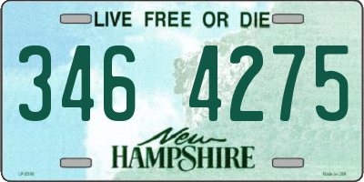 NH license plate 3464275
