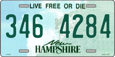 NH license plate 3464284