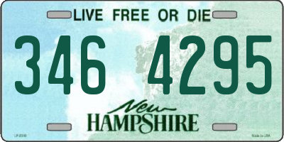 NH license plate 3464295