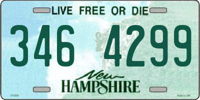 NH license plate 3464299