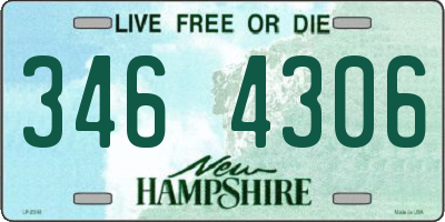 NH license plate 3464306