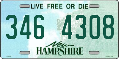 NH license plate 3464308