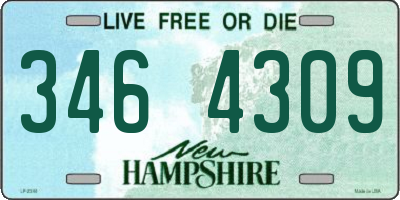 NH license plate 3464309