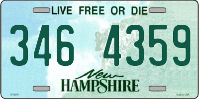 NH license plate 3464359