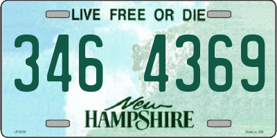 NH license plate 3464369