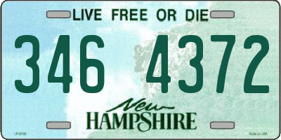 NH license plate 3464372
