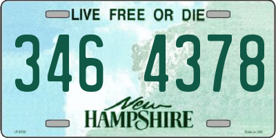 NH license plate 3464378