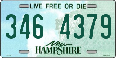NH license plate 3464379