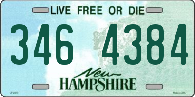 NH license plate 3464384