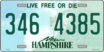 NH license plate 3464385
