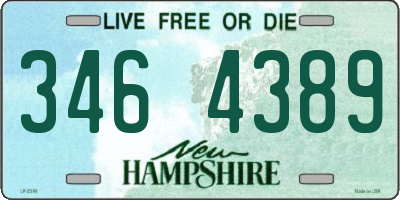 NH license plate 3464389