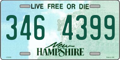 NH license plate 3464399