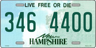 NH license plate 3464400