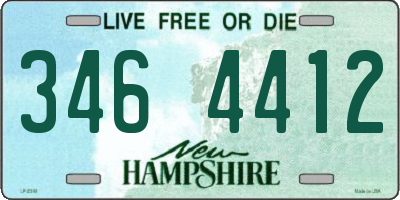 NH license plate 3464412