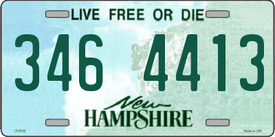 NH license plate 3464413