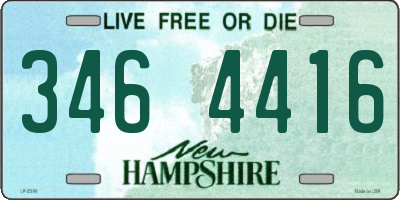 NH license plate 3464416