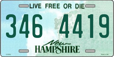 NH license plate 3464419