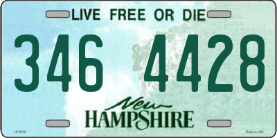 NH license plate 3464428