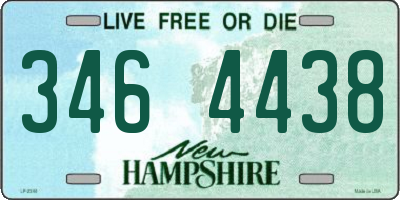 NH license plate 3464438
