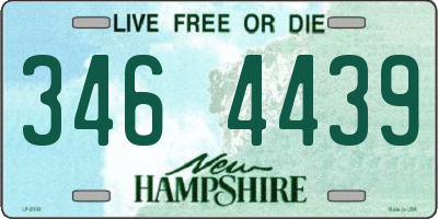 NH license plate 3464439