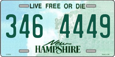 NH license plate 3464449