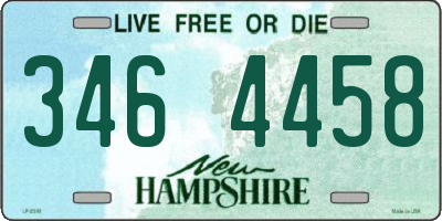 NH license plate 3464458